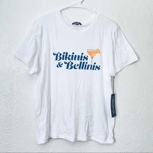 🍓 Wildfox NEW Bikinis & Bellinis Please Boho Vacation Graphic Tee Large